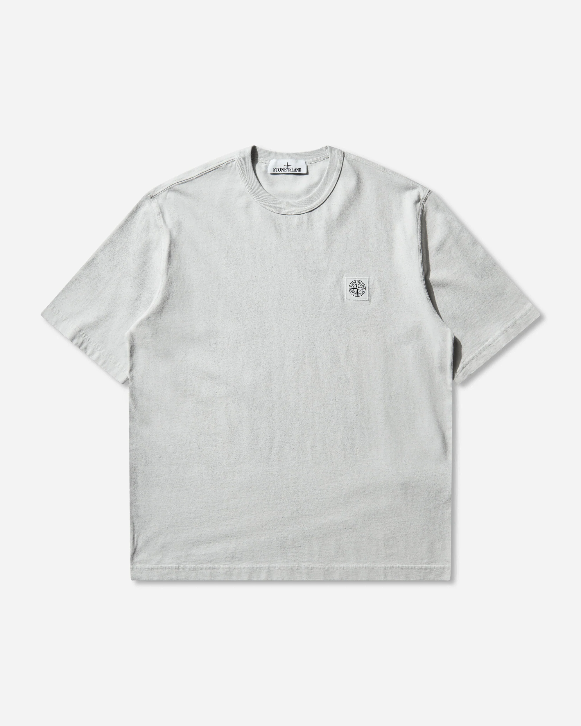 Men's Combed Organic Cotton Jersey Reflective Garment Lamination T-Shirt Sky Blue