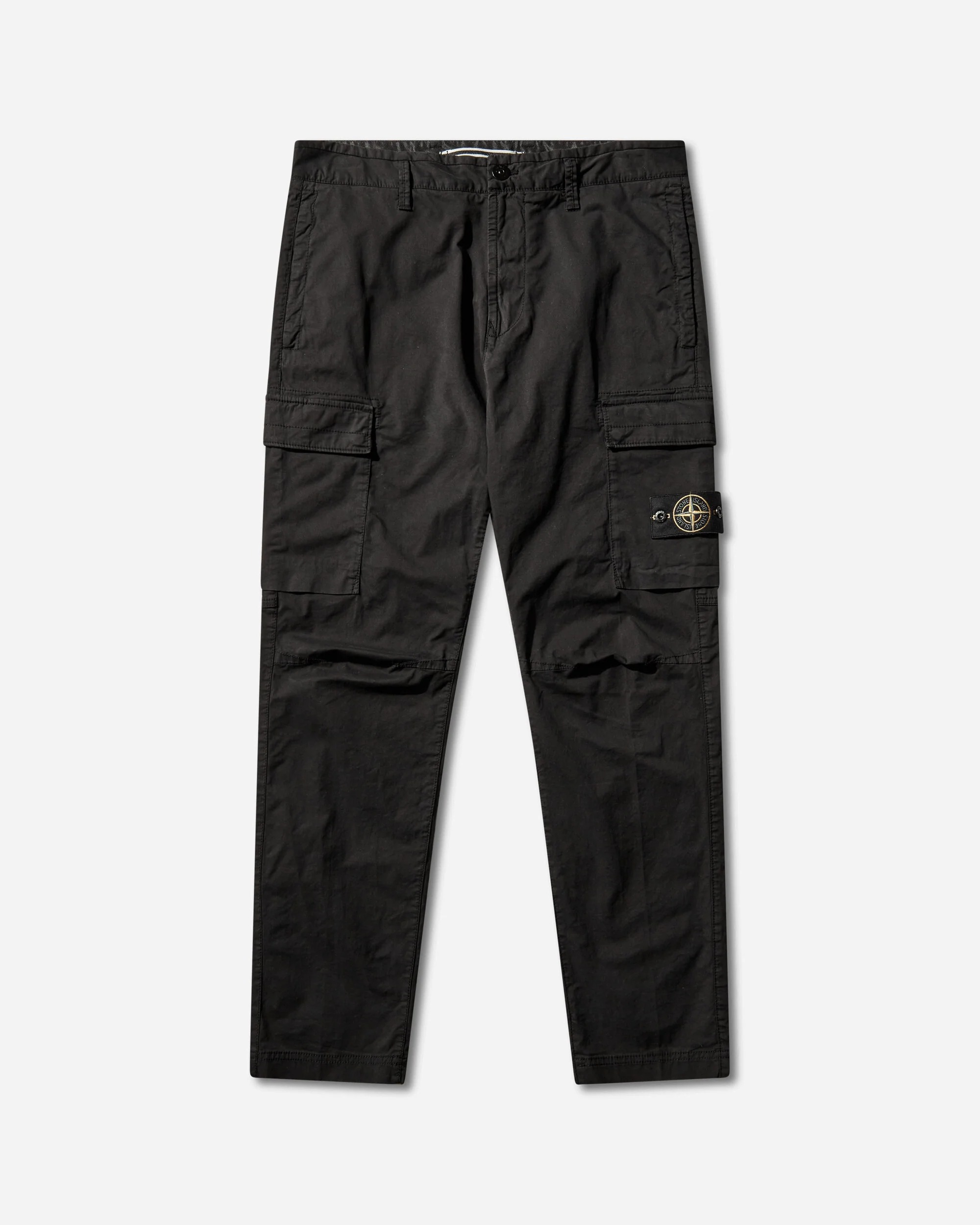 Men's Stretch Organic Cotton Twill Cargo Pants Black