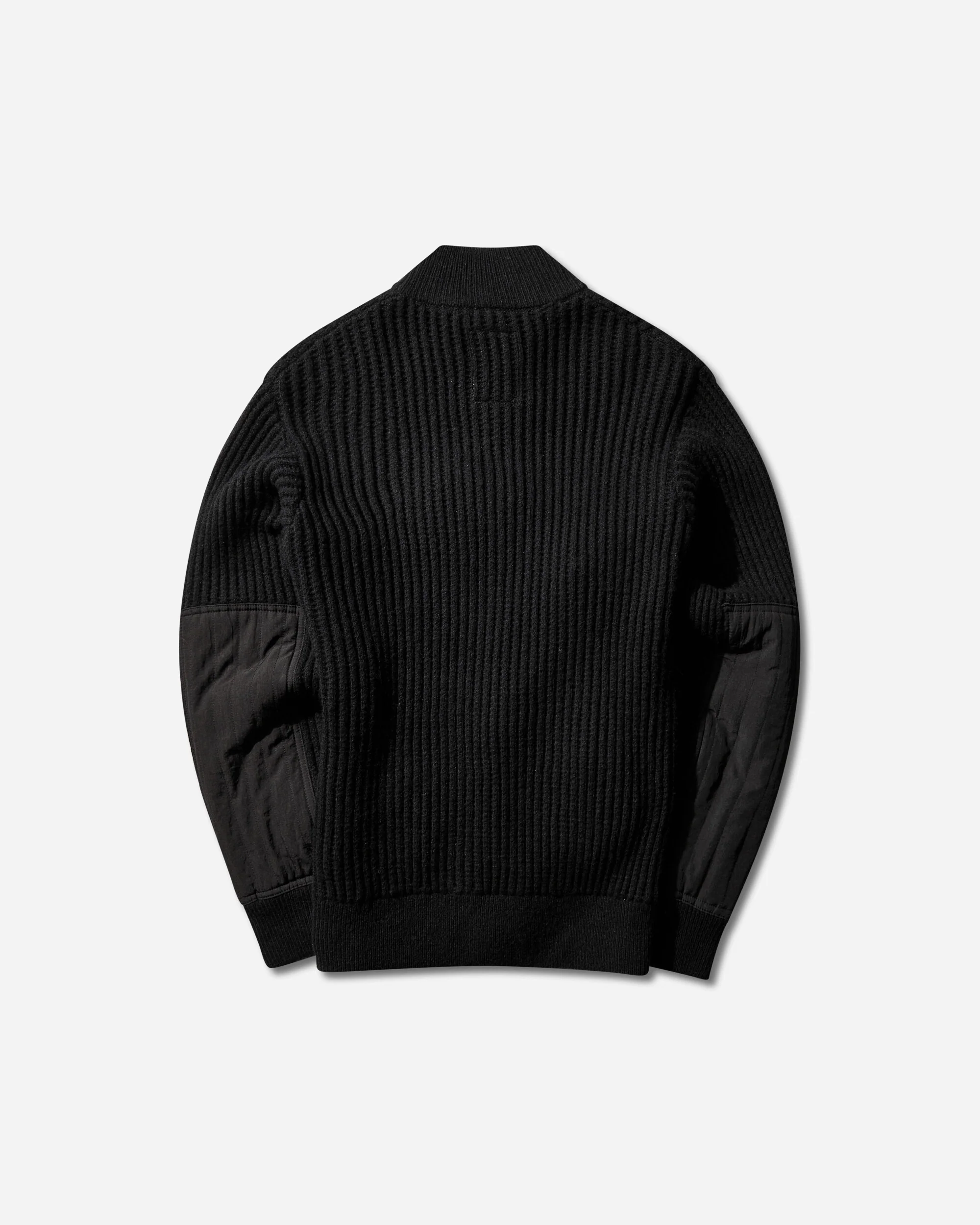 Patch Zip Sweater Black - Image 2