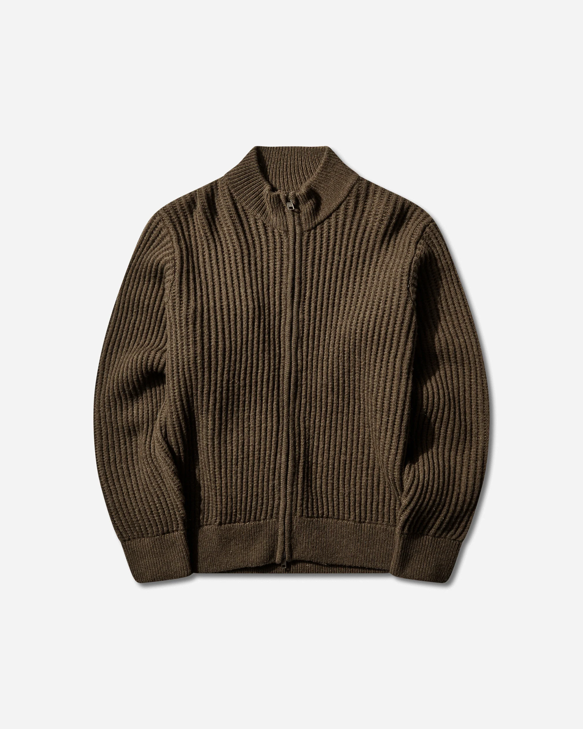 Patch Zip Sweater Green