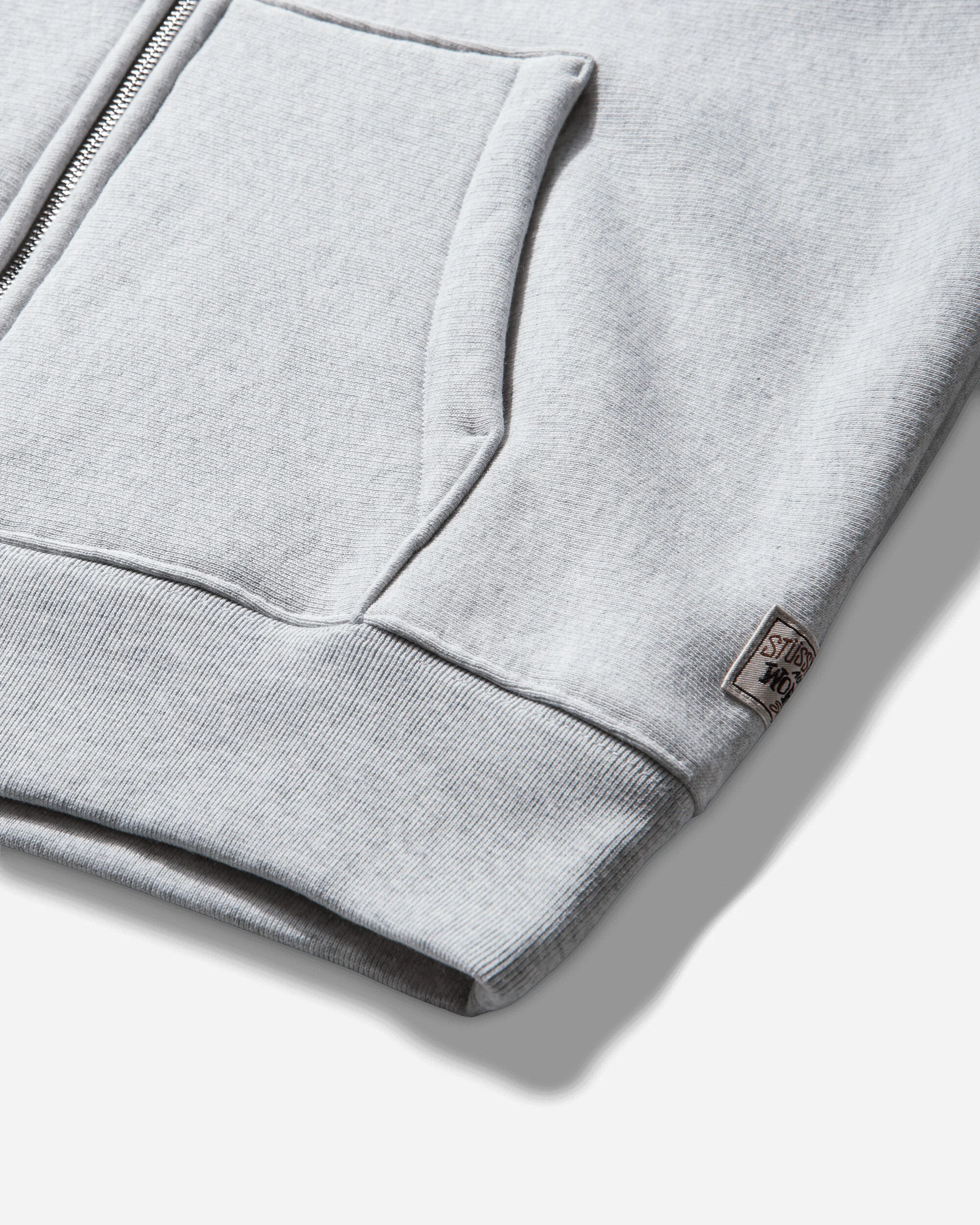 Relaxed Zip Hoodie Ash Heather - Image 3