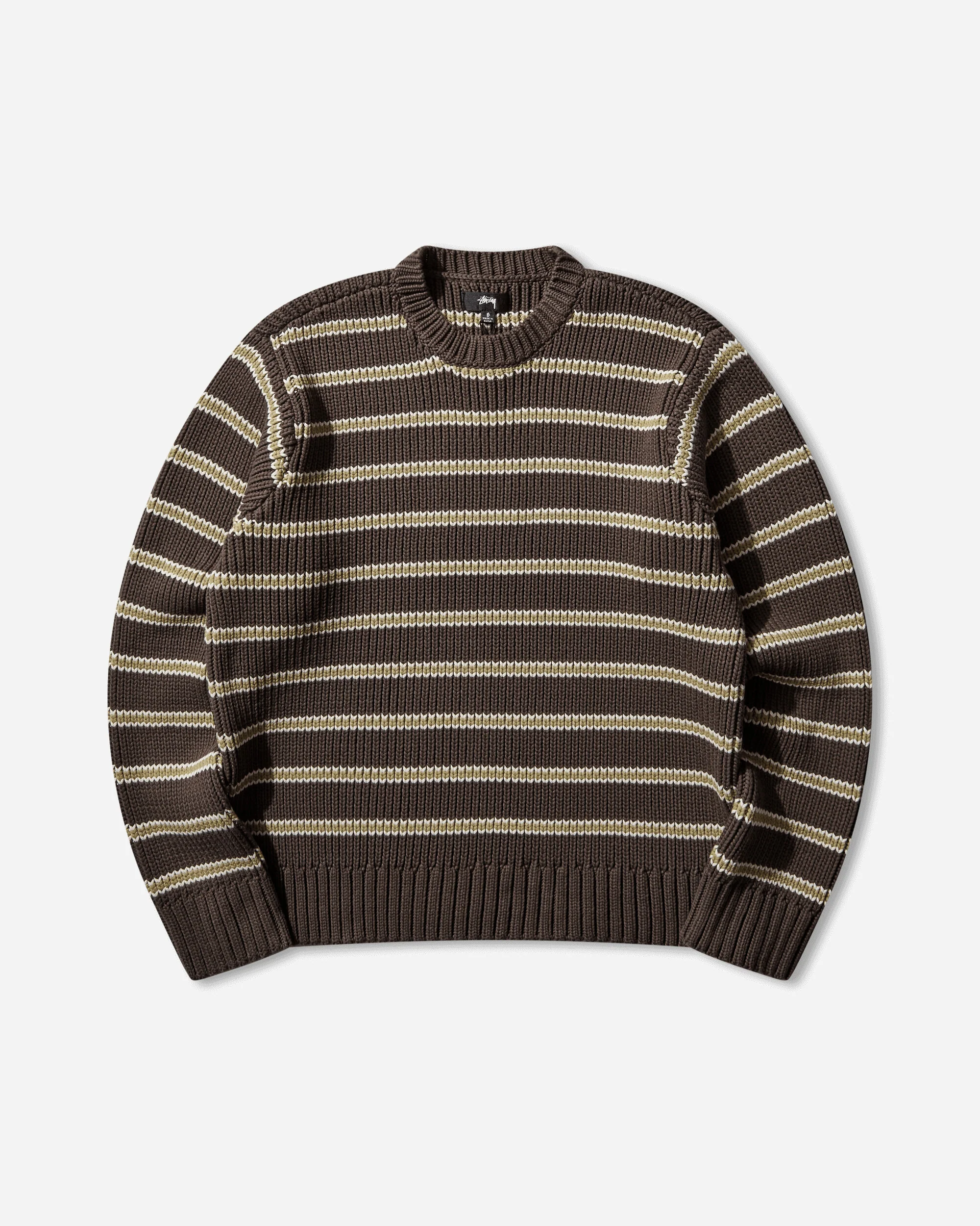 Stripe Crewneck Sweater Forest