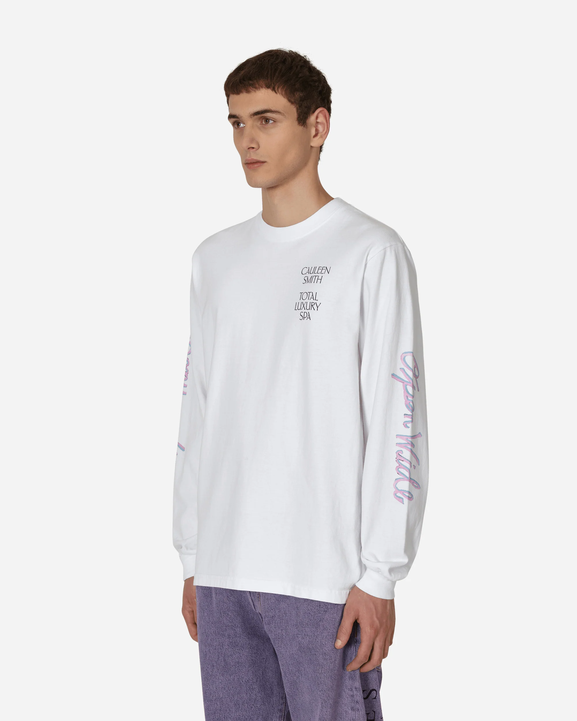 Cauleen Smith Open Wide Longsleeve T-Shirt White - Image 2