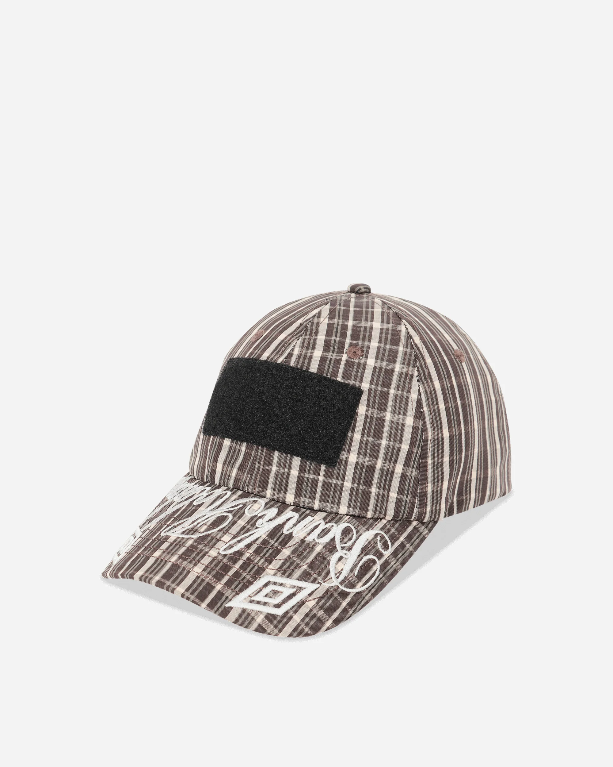 Check Hazard Cap Beige / Dark Brown