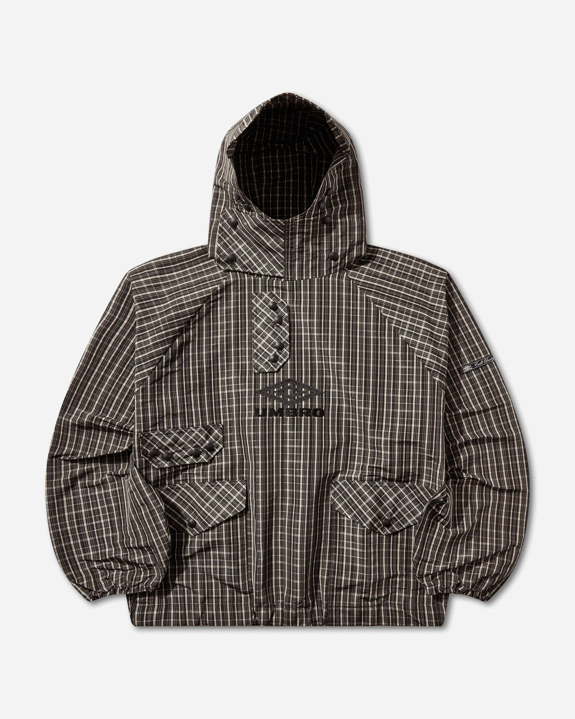 Check Smock Anorak Beige / Dark Brown