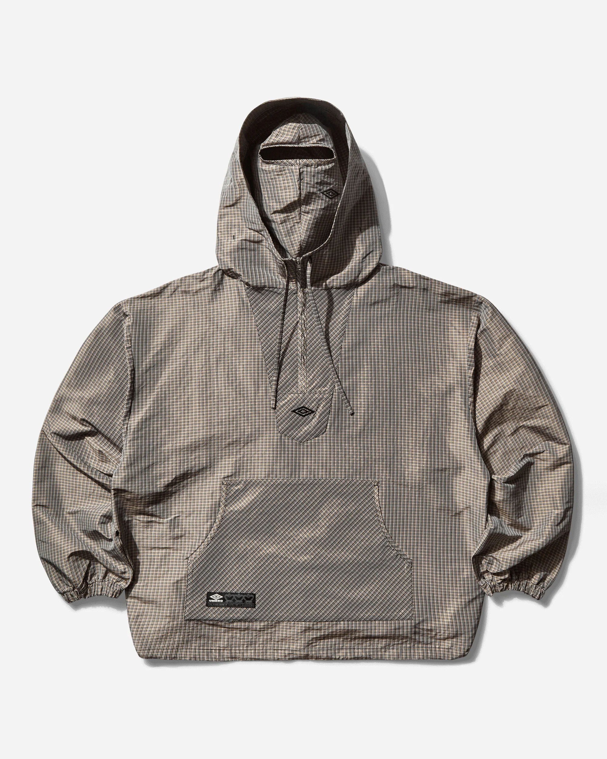 Men's Masked Check Anorak Beige / Black