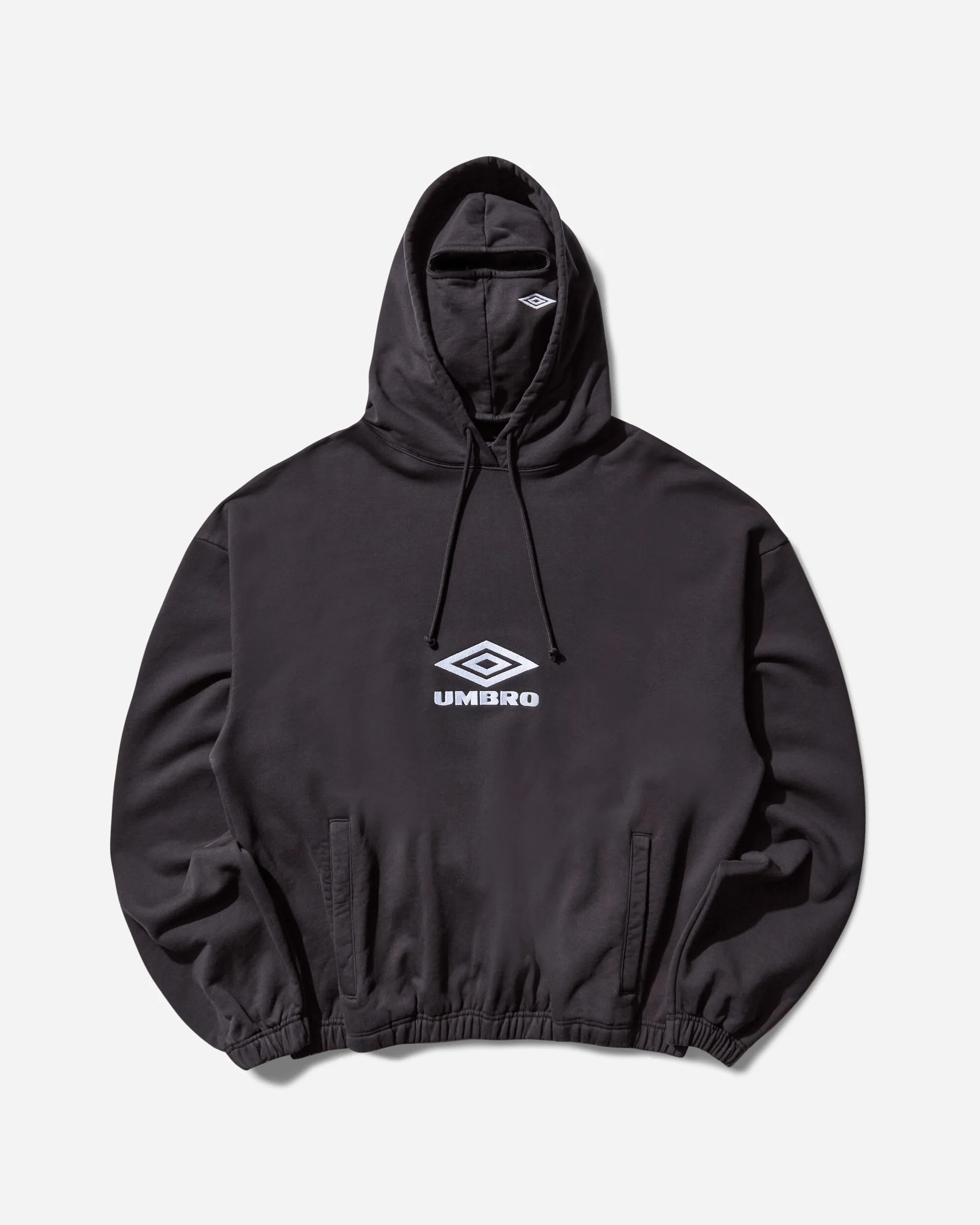 OG Logo Masked Hoodie Washed Black