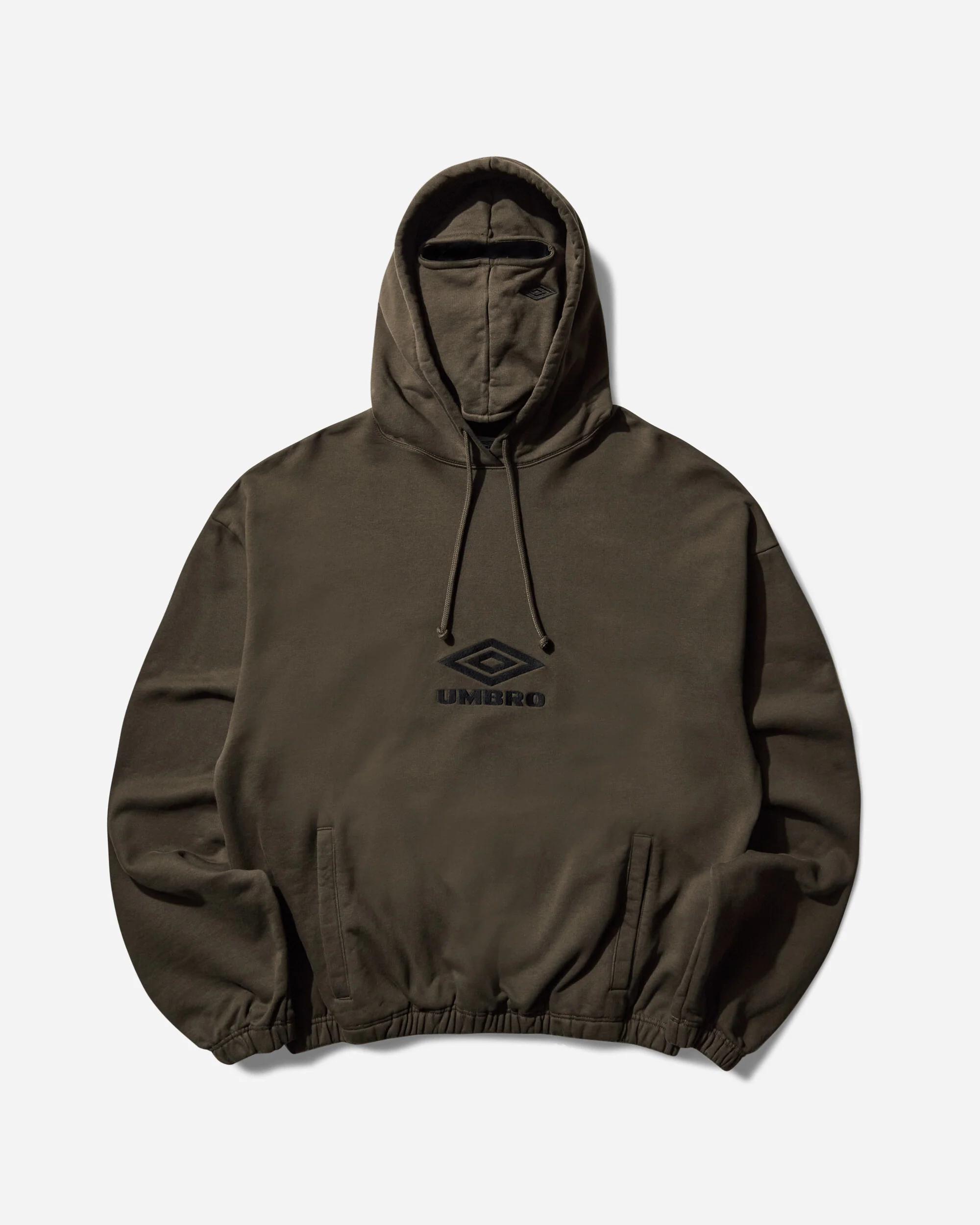 OG Logo Masked Hoodie Dark Olive