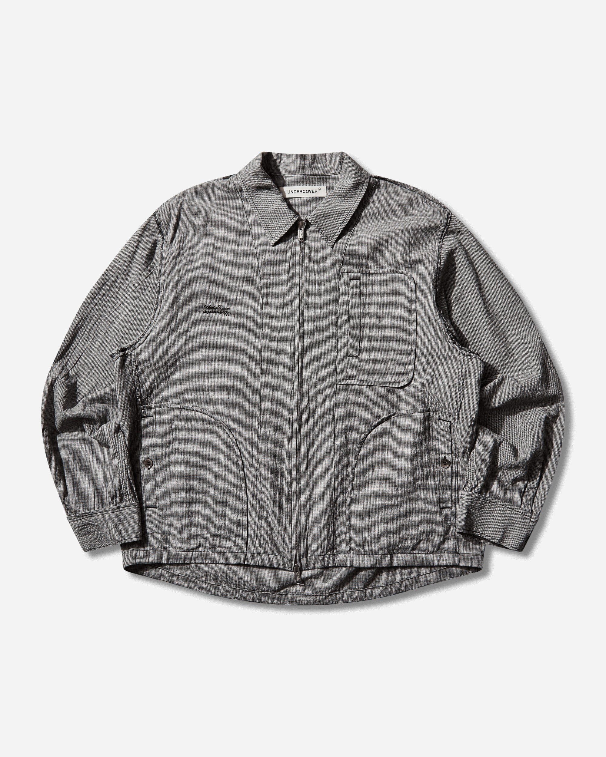 Men's Linen-Ramie Blend Cotton Jacket White / Black
