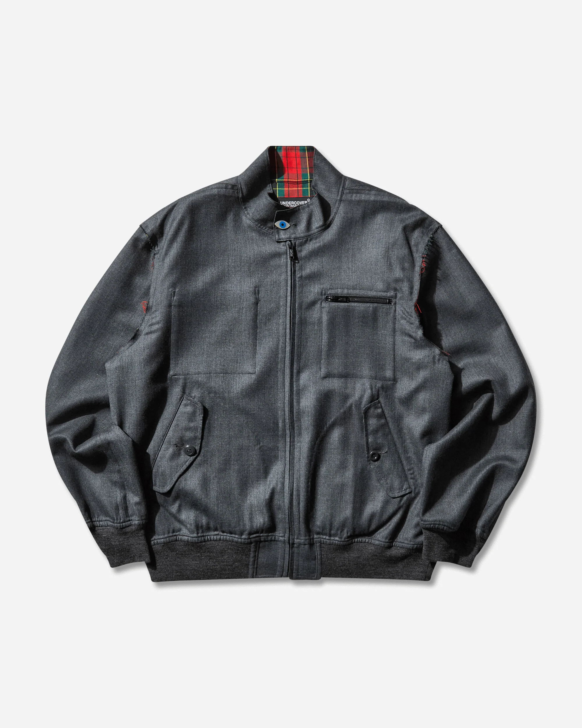 Men's Wool Bomber Jacket Charcoal
