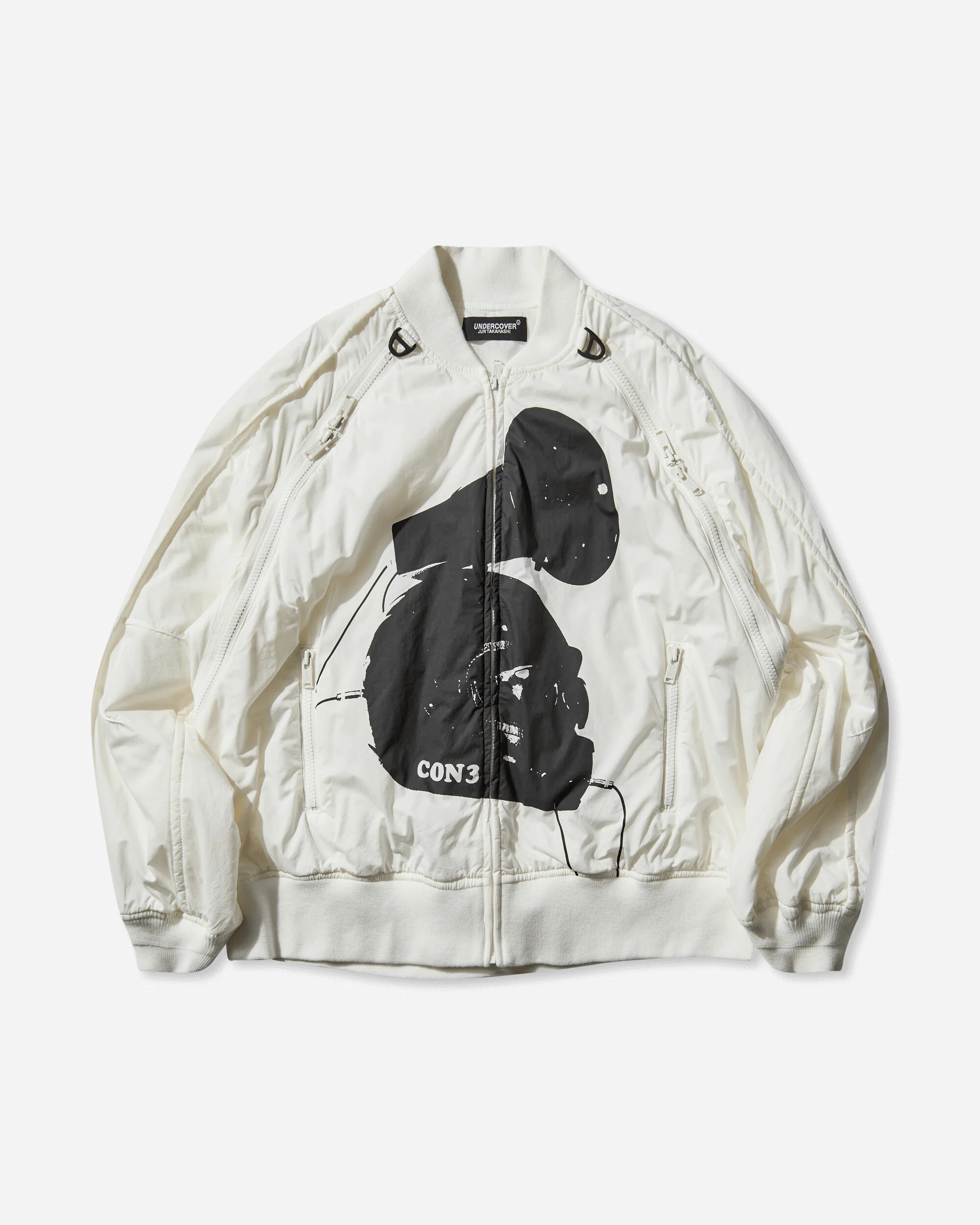 Men's Conrad Schnitzler Cotton Bomber Jacket Off White