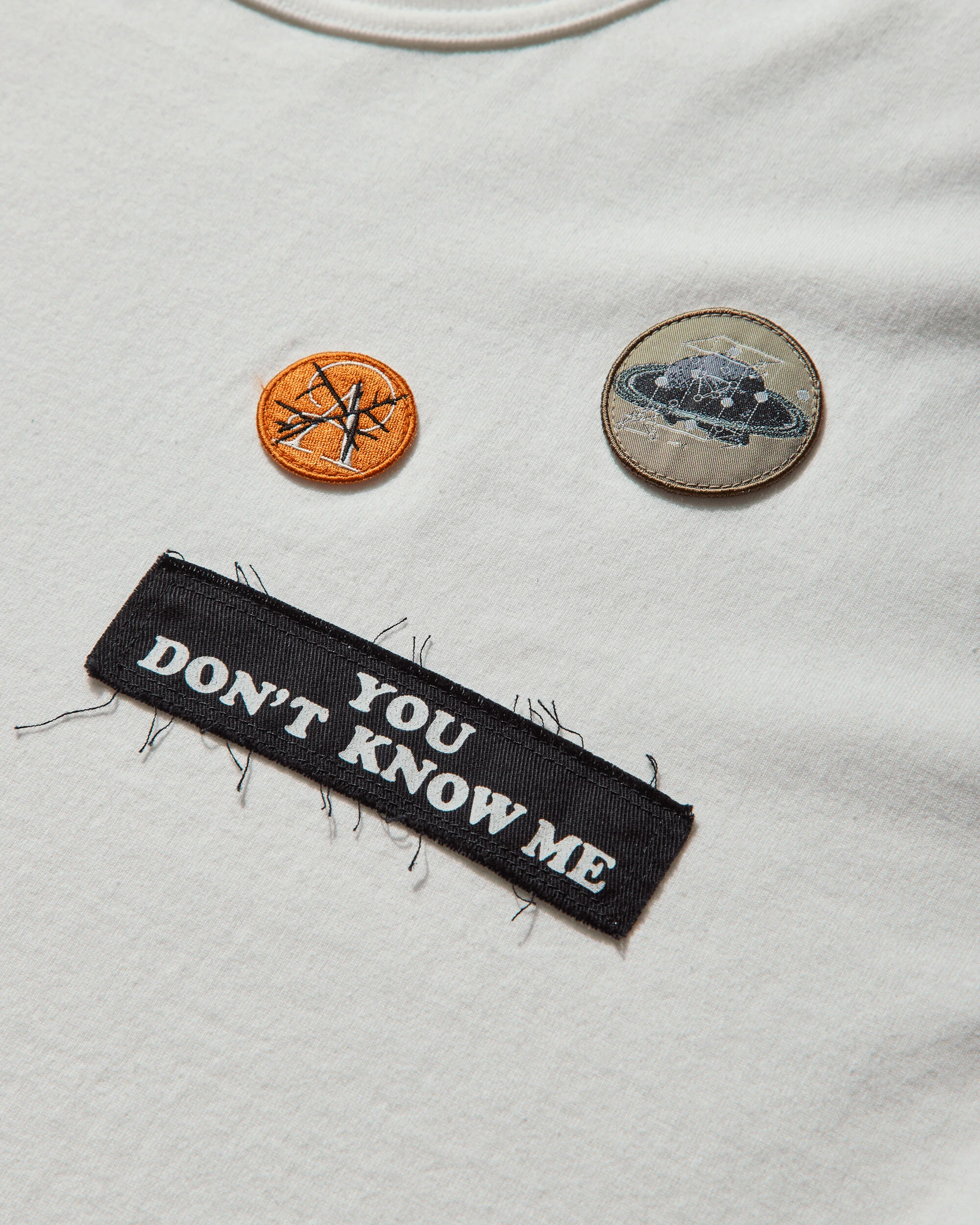 Men's Patches T-Shirt White - Image 4