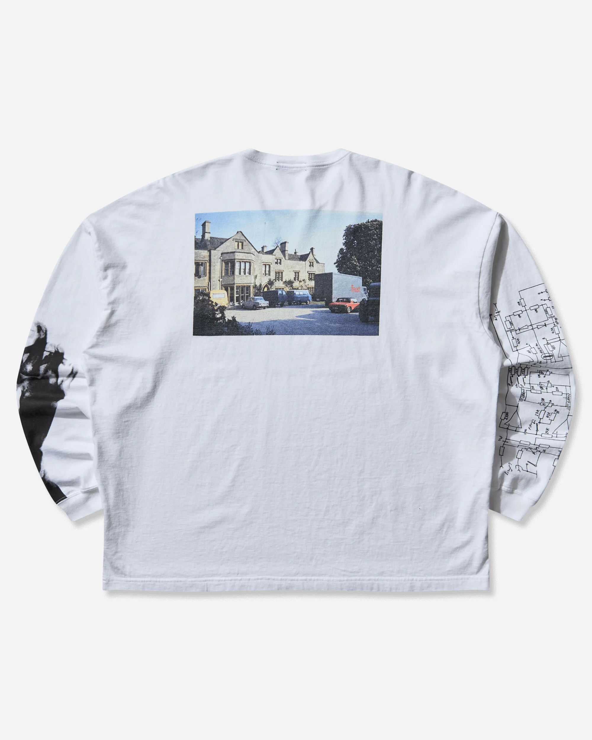 Men's Faust Longsleeve T-Shirt White - Image 2