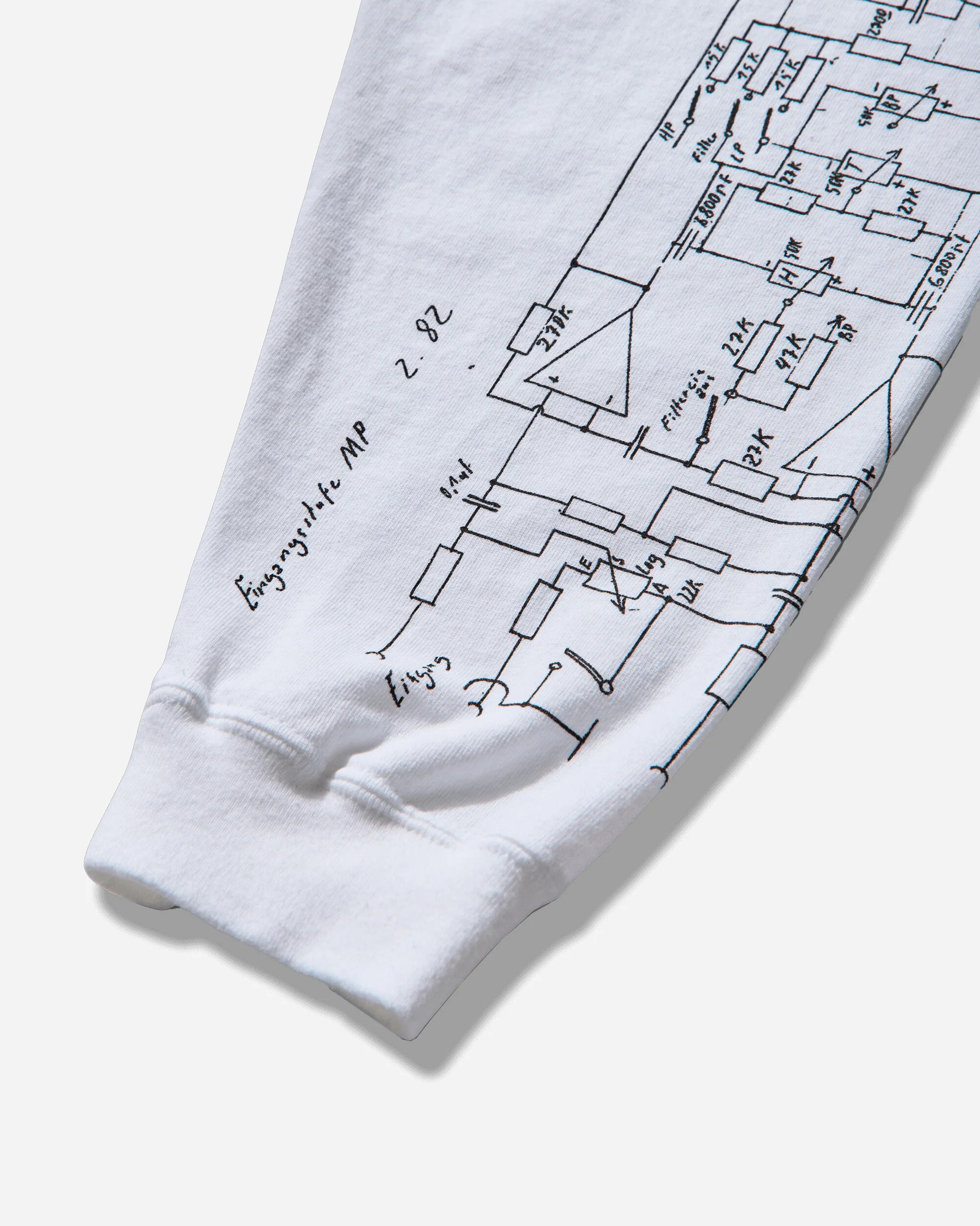 Men's Faust Longsleeve T-Shirt White - Image 4