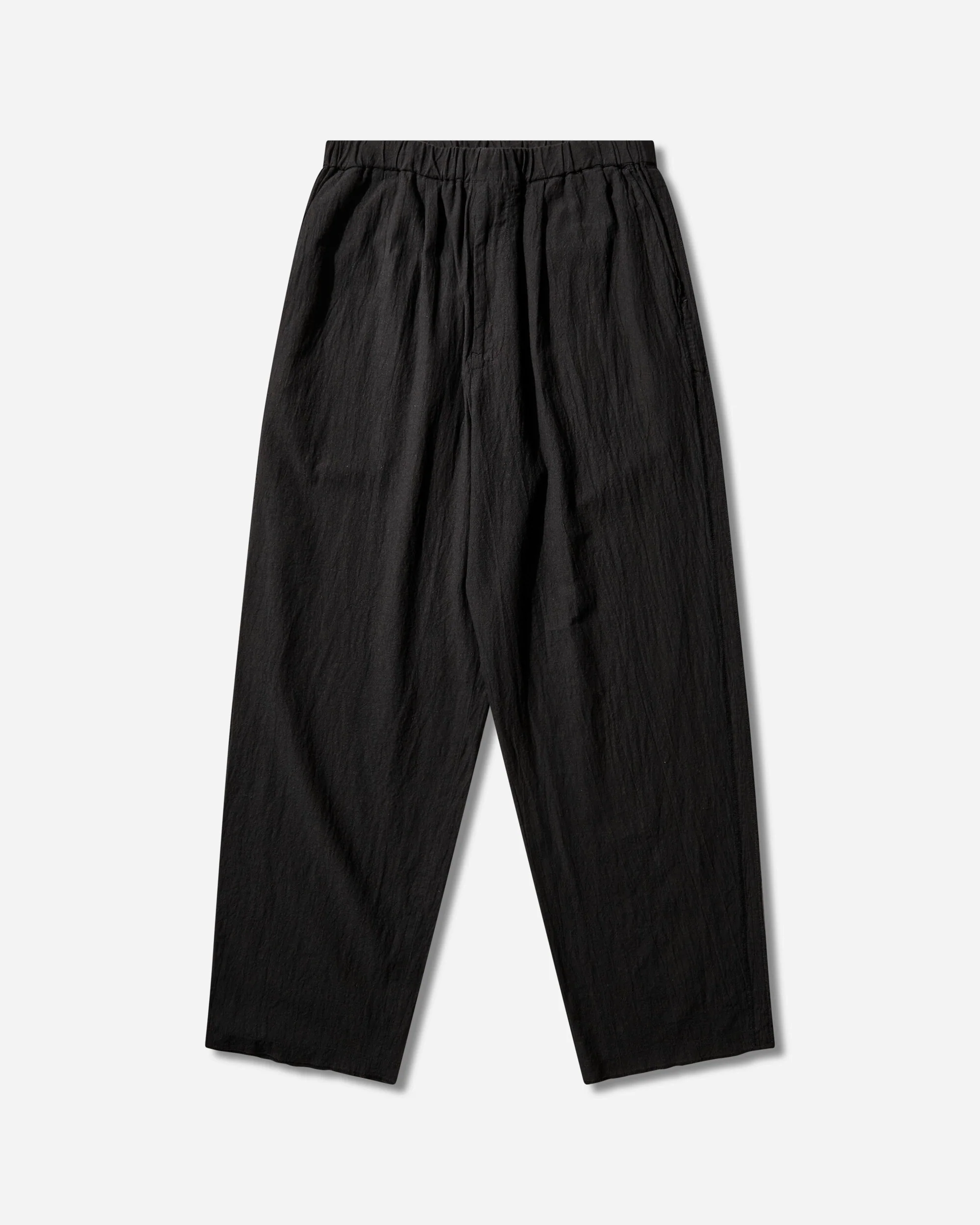Men's Linen-Ramie Blend Cotton Easy Pants Black