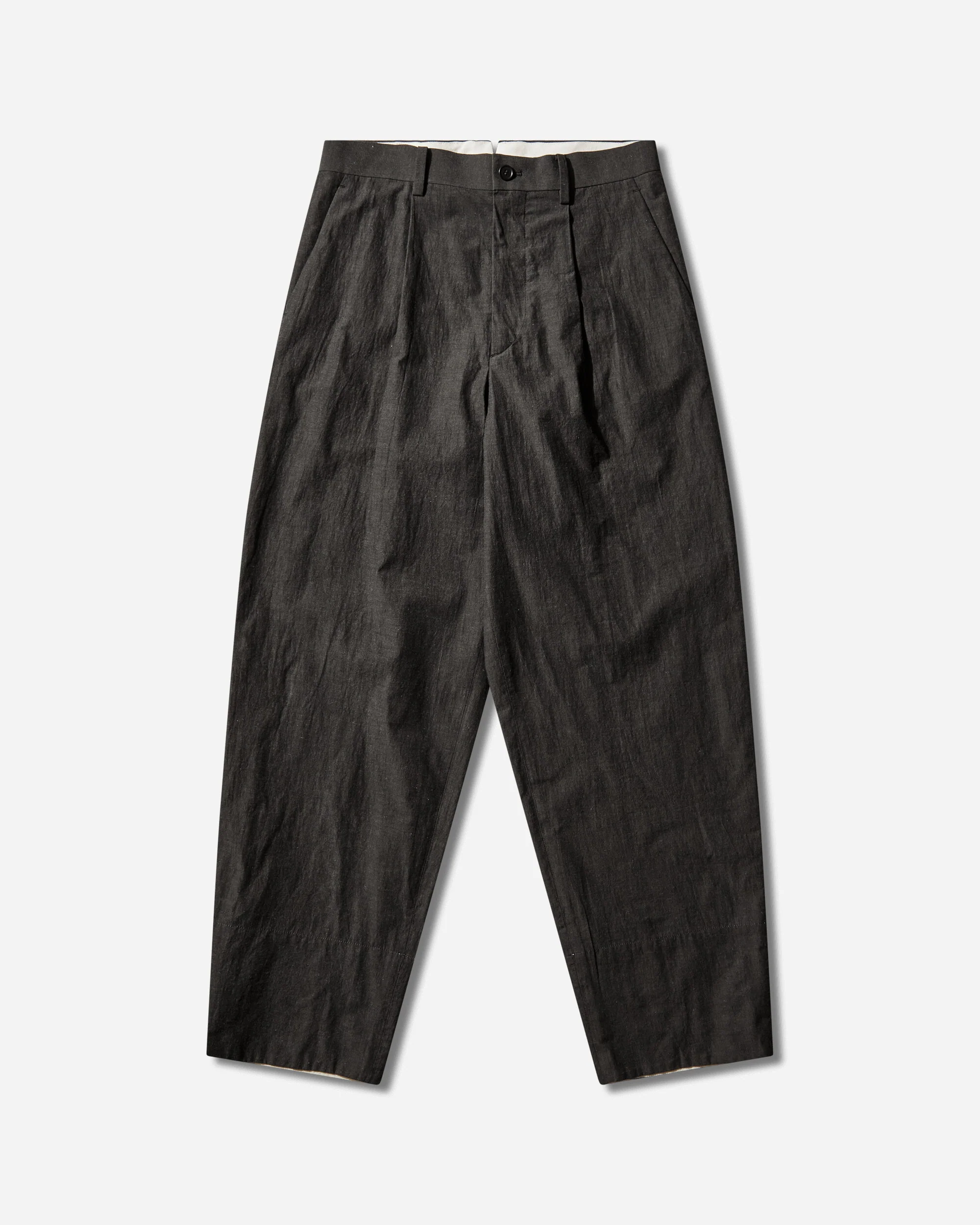 Men's Linen-Ramie Blend Cotton Pants Charcoal