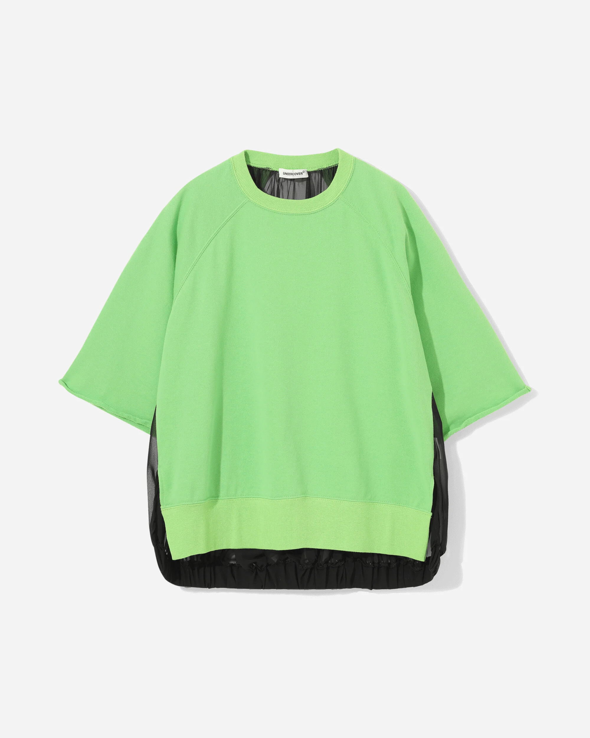 Women's Mesh Cotton T-Shirt Light Green
