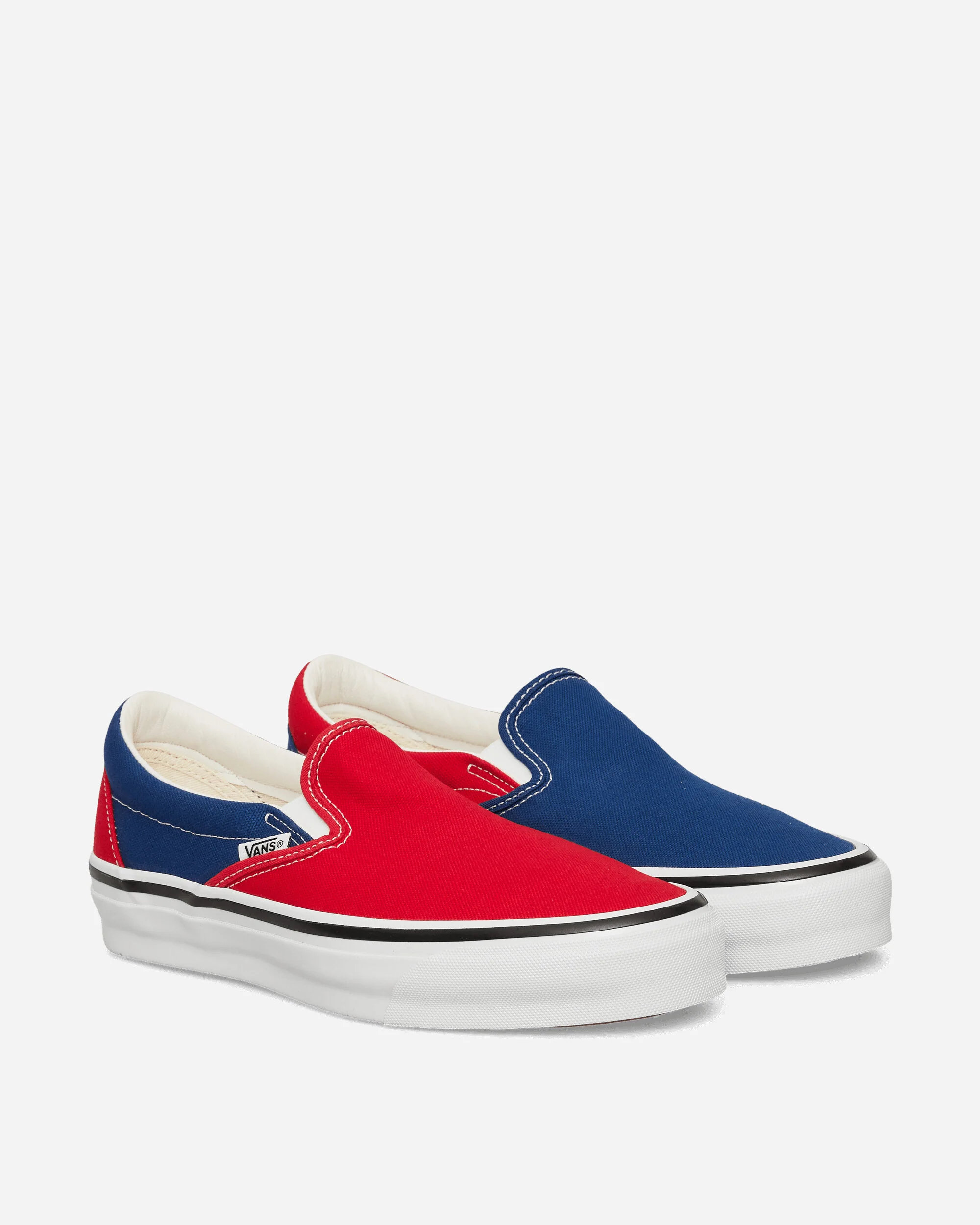 Engineered Garments Slip-On 98 Sneakers Red / Navy - Image 2