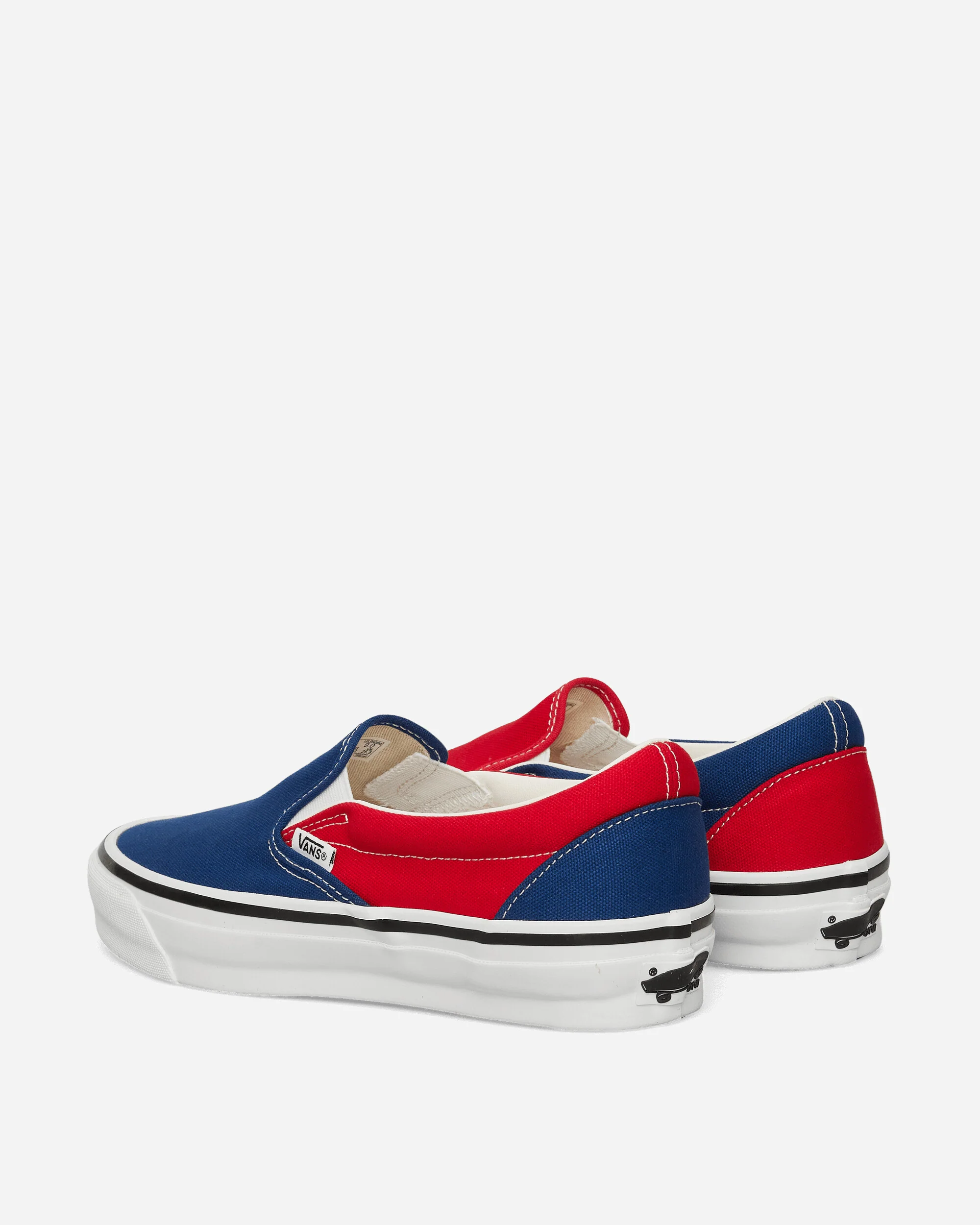 Engineered Garments Slip-On 98 Sneakers Red / Navy - Image 4