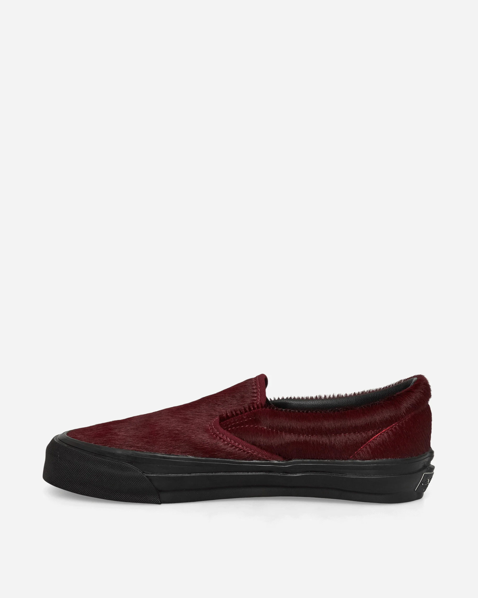 Classic Slip-On 98 LX Pony Hair Sneakers Burgundy - Image 3