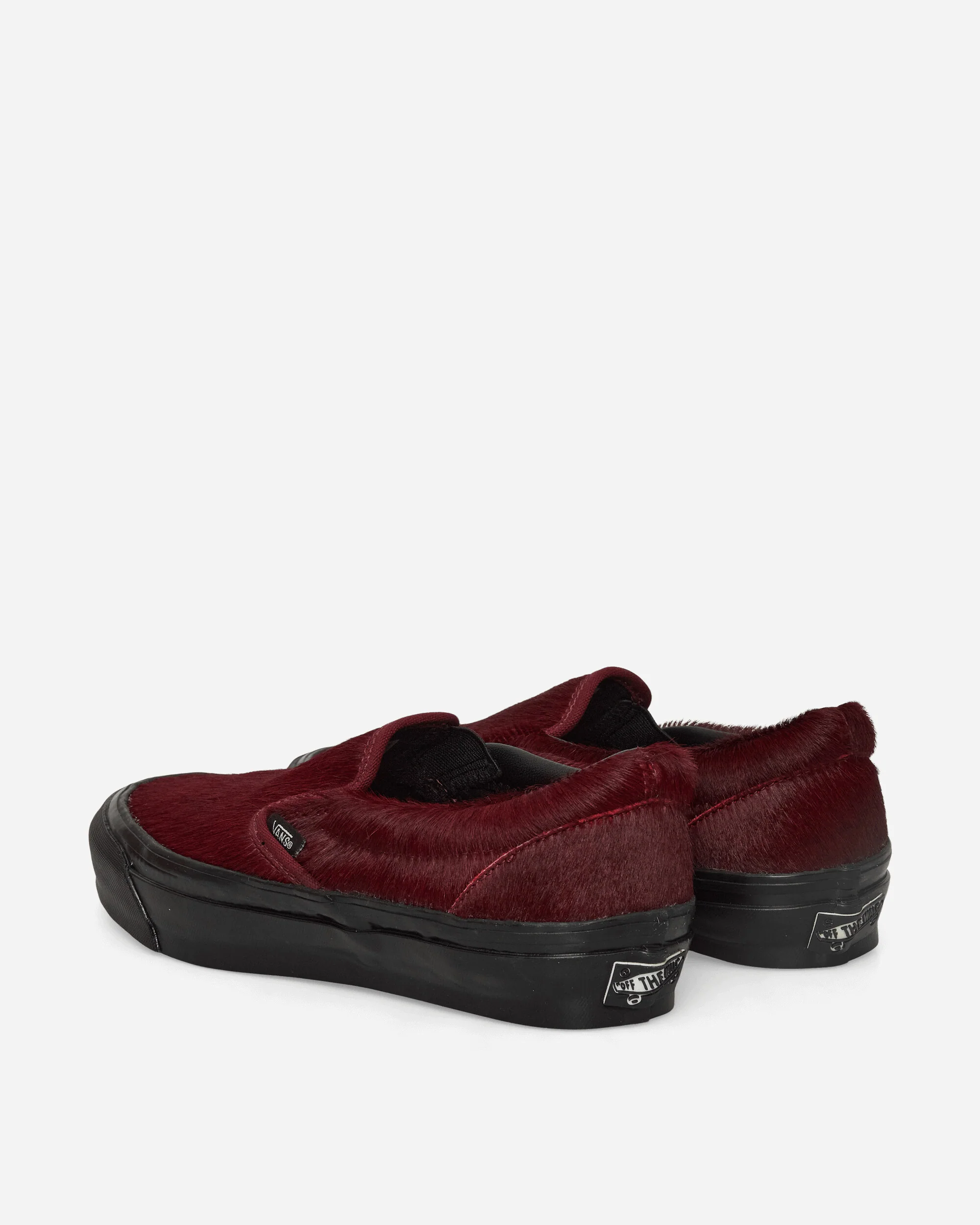 Classic Slip-On 98 LX Pony Hair Sneakers Burgundy - Image 4